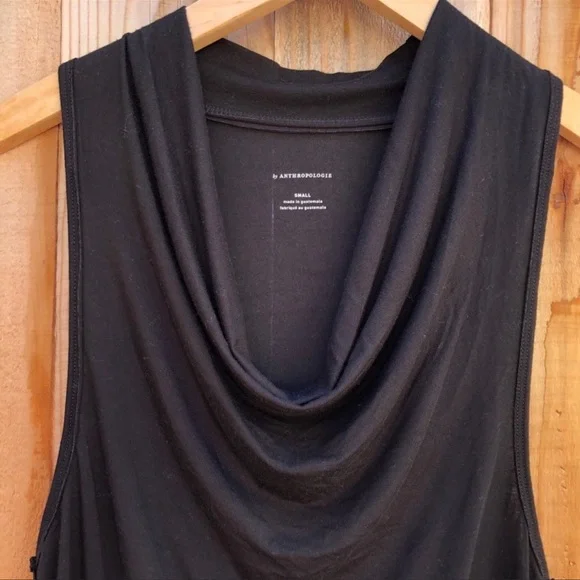 Anthropologie Delissa Black Cowl Neck Top NWT Women’s Size Large - Picture 4 of 5